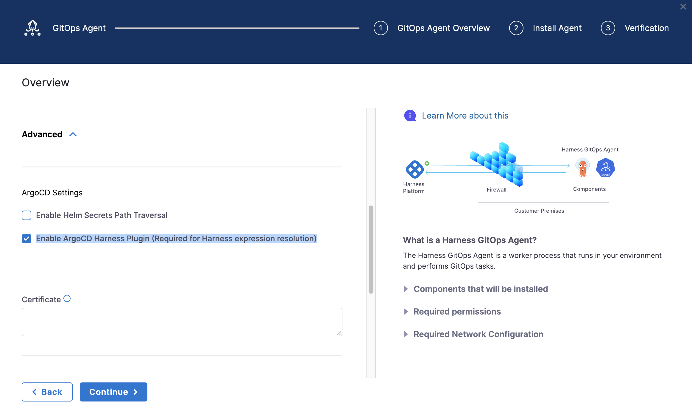 Enable ArgoCD Harness Plugin checkbox